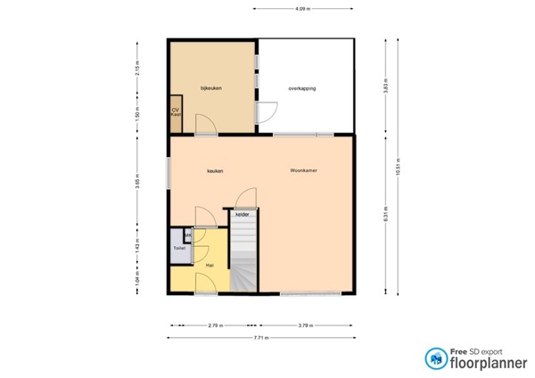 Floorplan - Gebr. Van Doornelaan 31, 5961 BA Horst
